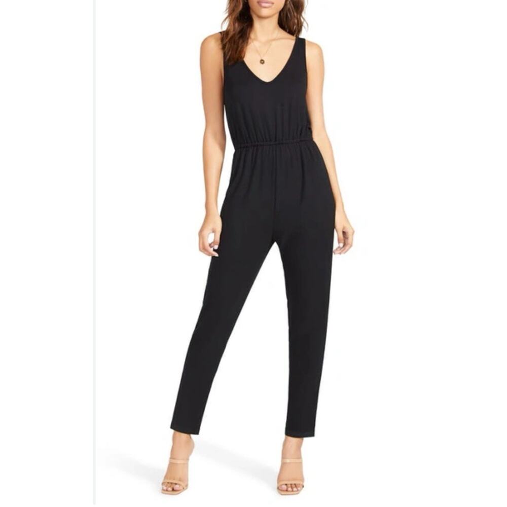 BB Dakota Steve Madden Womens Black Owe You One Jumpsuit Size Small BL103867